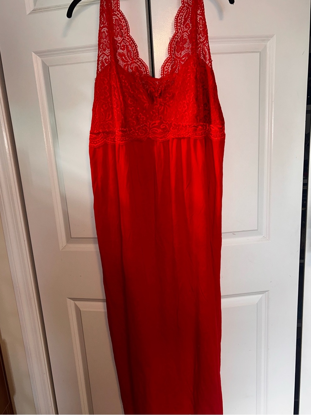 Avenue Red Lace-Trim nightgown pajama